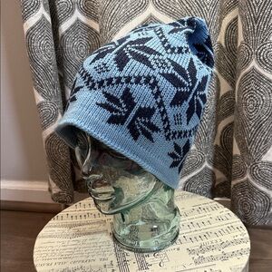 Wigwam Vintage 100% Pure Virgin Wool Snowflake Beanie Adult Size